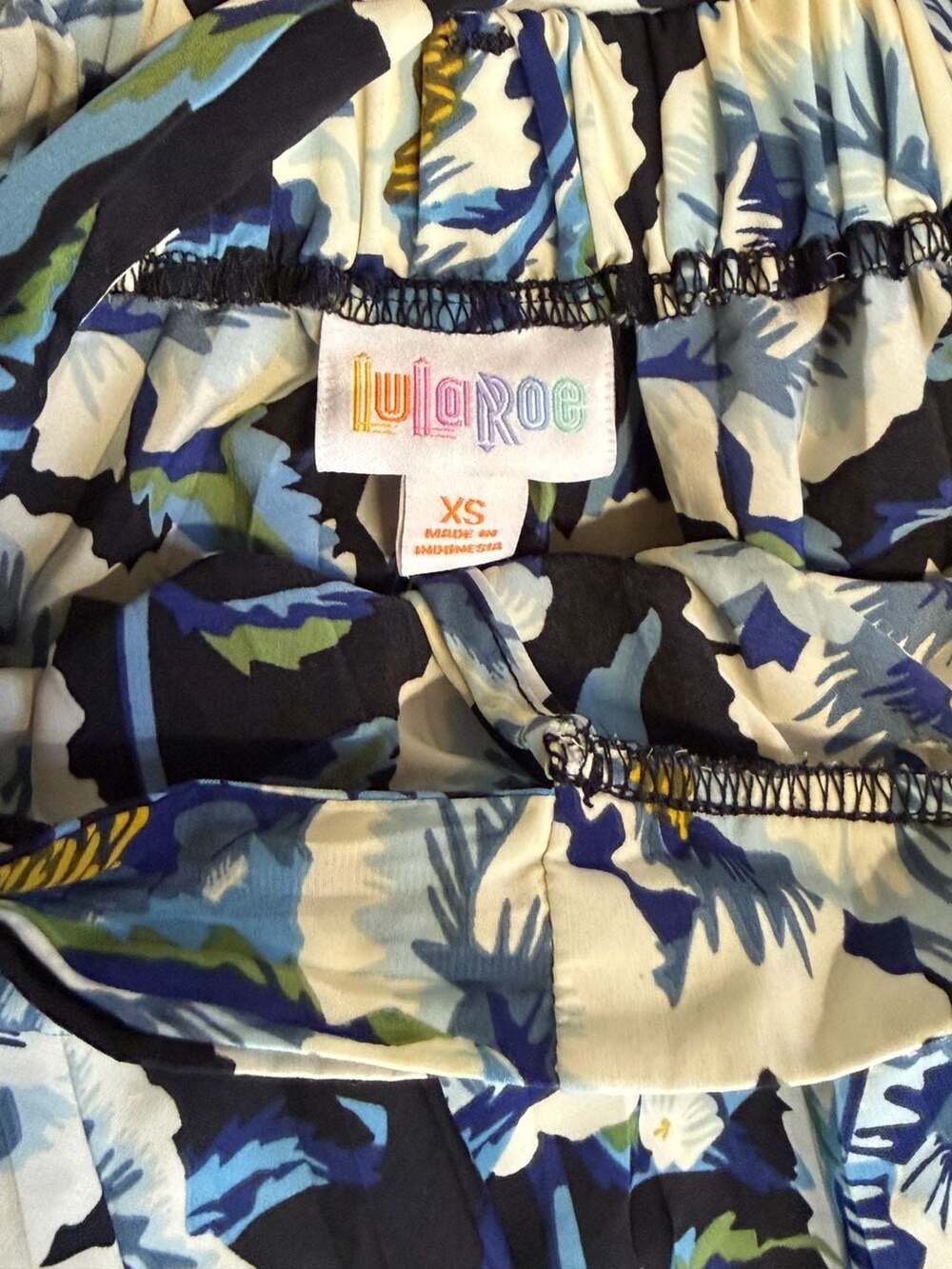 LuLaRoe Floral Pleated Midi Skirt - Picture 3 of 3